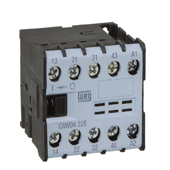 CONTATOR AUXILIAR MINI 220V 60HZ 2NA+2NF CAW04-22-00V25 WEG