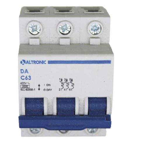 DISJUNTOR 3P TRIPOLAR - 63A - CURVA C 3KA TRON
