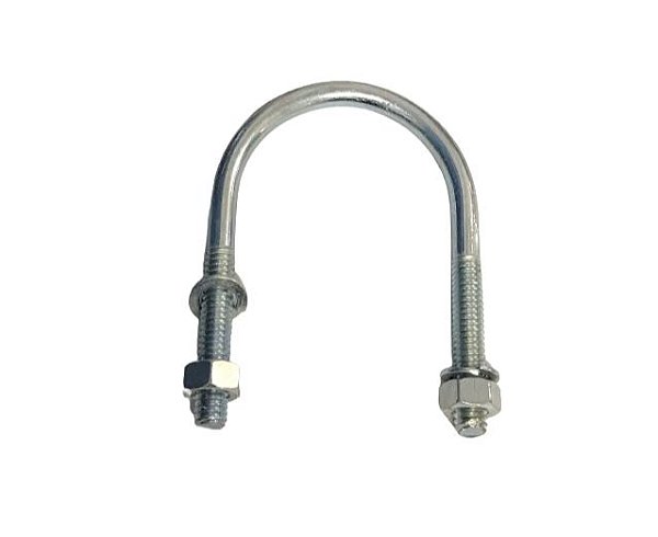 ABRAÇADEIRA GRAMPO TIPO U FG 1.1/2" X 1/4" CPTO ZB LPA