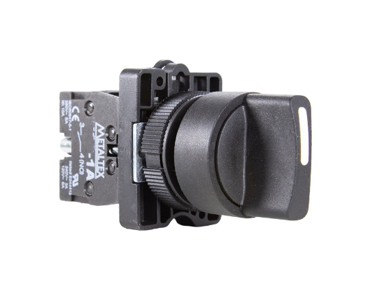 CHAVE SELETORA KNOB CURTO - 2 POSIÇÕES 90G - 1NA METALTEX