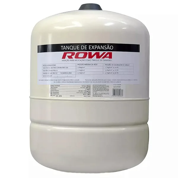 TANQUE DE EXPANÇÃO 24L ACO CARBONO ROWA