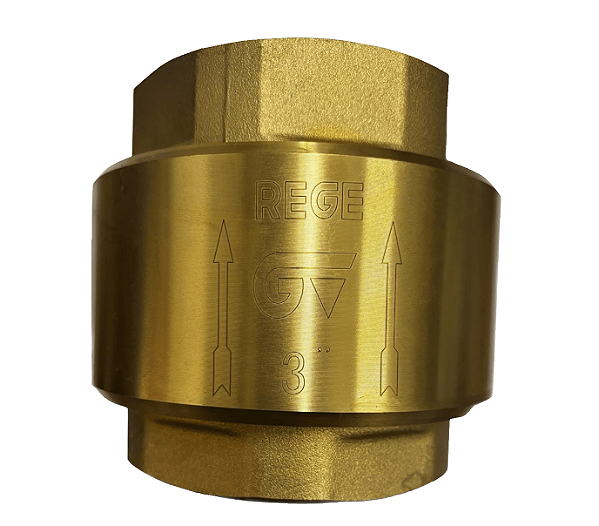 VALVULA RETENÇÃO LATAO BSP NBR MOLA INOX 3" GENEBRE