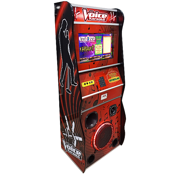 Máquina Karaokê: 6 X 1 de 19 Polegadas - The Voice ( Residencial )
