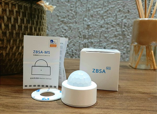 SENSOR DE MOVIMENTO ZIGBEE - SUPORTE PARA MONITORAMENTO E ALARME DE SEGURANÇA - COMPATÍVEL COM ALEXA, GOOGLE, SMARTTHINGS E EWELINK