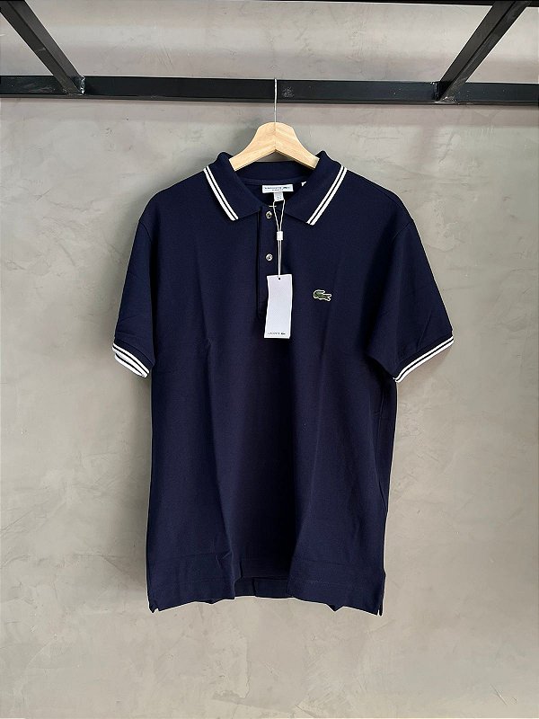 Polo masculina Lacoste Classic Fit em piqué