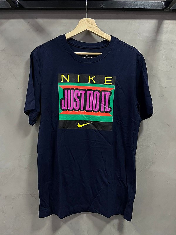 CAMISETA NIKE JUST DO IT AZUL MARINHO