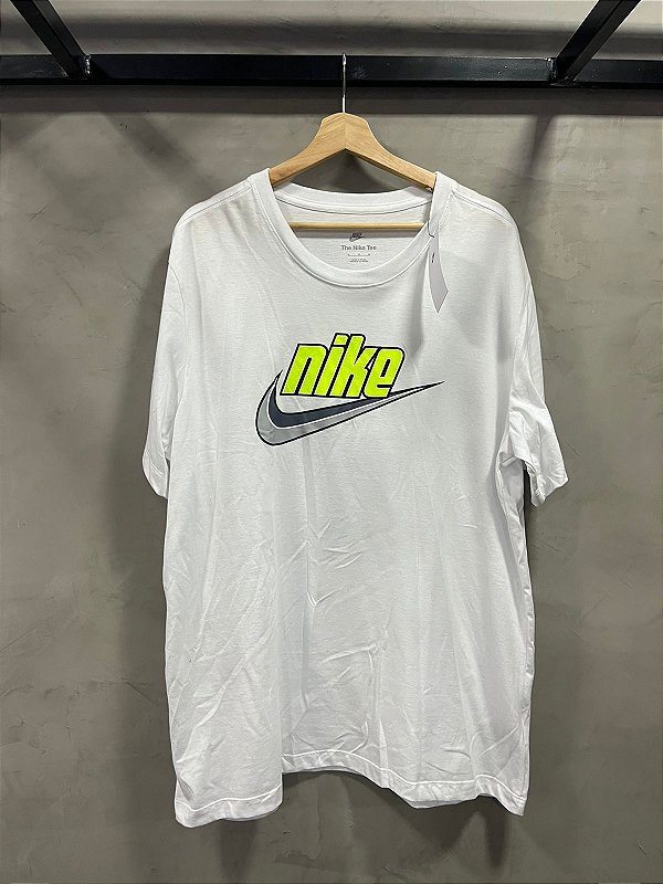 CAMISETA NIKE ICON(BRANCA/VERDE)