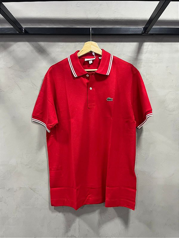 CAMISA POLO LACOSTE CLASSIC FIT (VERMELHA)