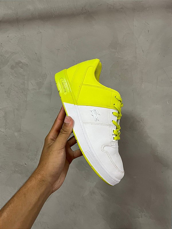 TENIS LACOSTE THRILL SMA (WHT/YLW)