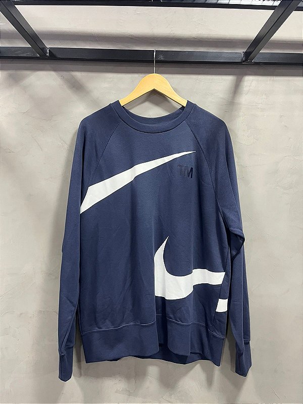 MOLETOM NIKE SWOOSH TM AZUL
