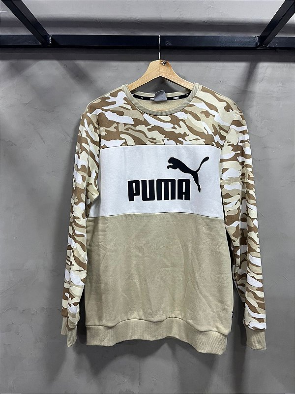 MOLETOM PUMA CAMUFLADO (BEGE)