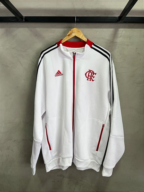 JAQUETA ADIDAS FLAMENGO CRF (BRANCA)