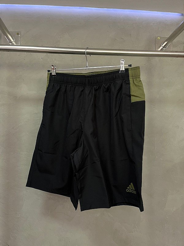 SHORT ADIDAS TAC-TEL (PRETO/VERDE)