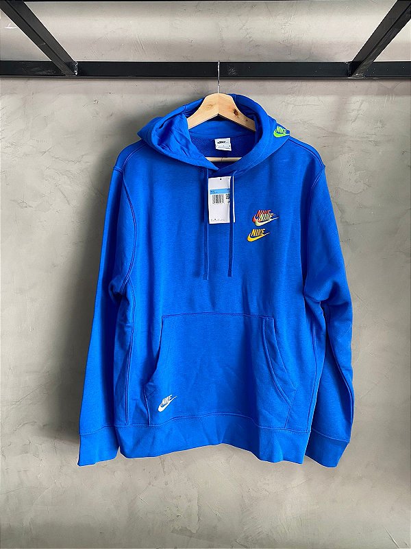 MOLETOM NIKE SPORTWEAR MULT SWOOSH AZUL