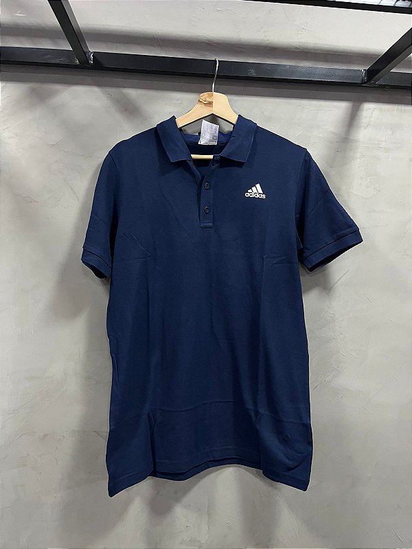 CAMISA POLO ADIDAS ESSETIAL SPORT (AZUL MARINHO)