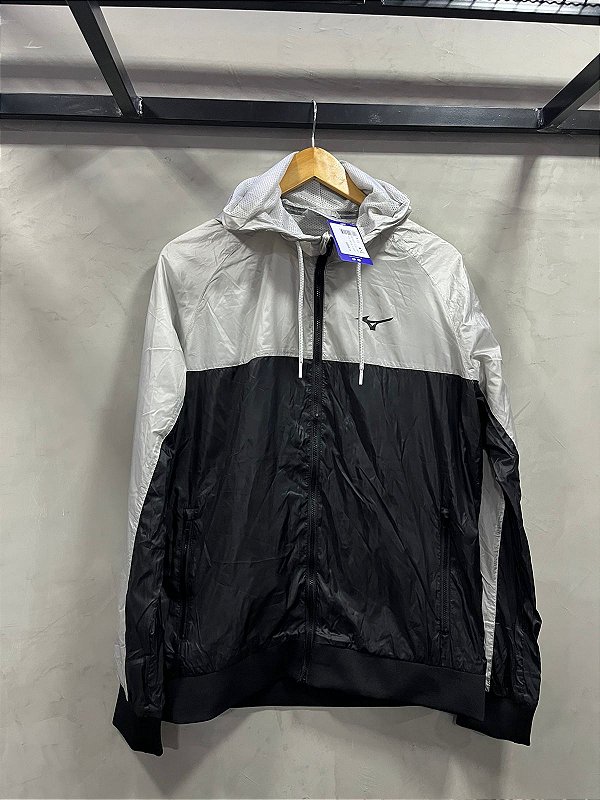JAQUETA MIZUNO FORRADA(PRETO/CINZA)