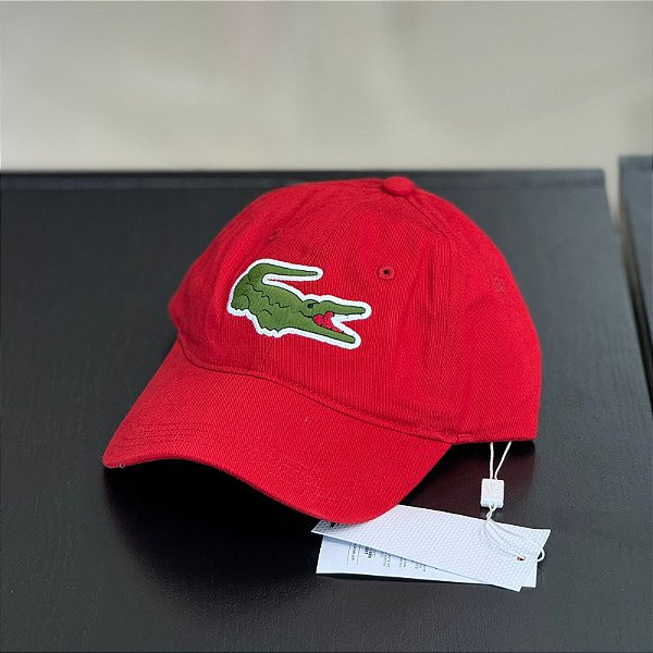 Boné Lacoste Big Croc - Vermelho  RK471123240