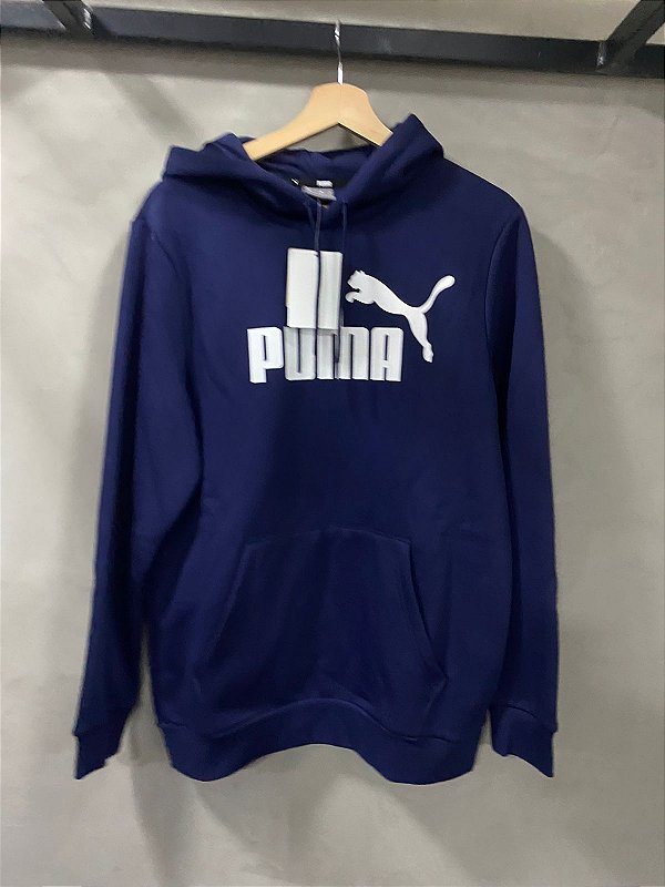 MOLETOM PUMA AZUL MARINHO(COM CAPUZ)