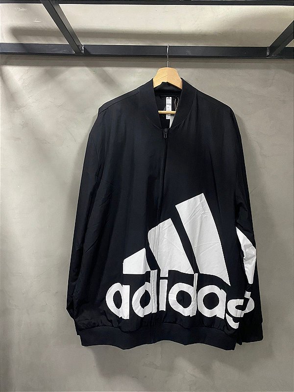 JAQUETA ADIDAS LETREIRO(PRETO)