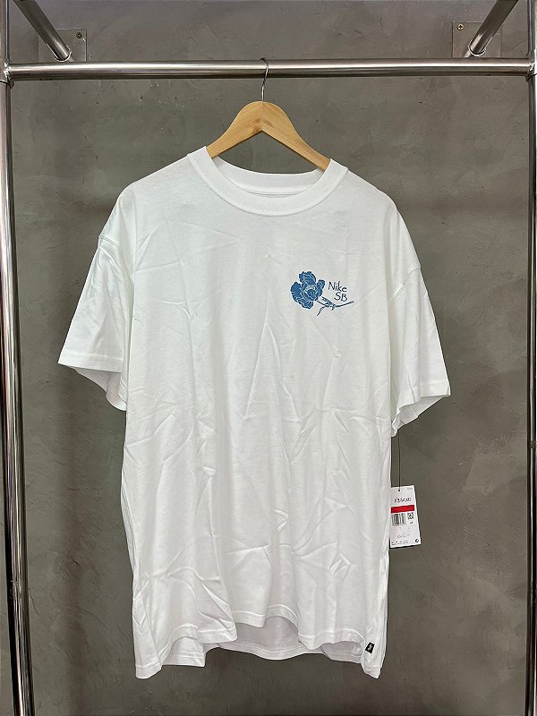 CAMISETA NIKE SB (BRANCA/AZUL)