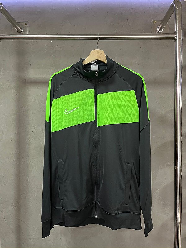 JAQUETA NIKE DRY ACADEMY PRO(CINZA/VERDE)