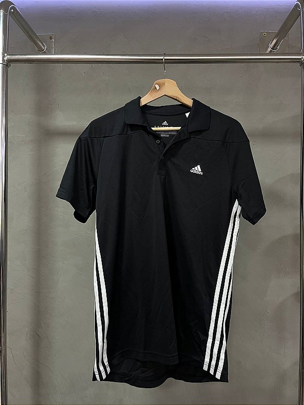 CAMISA POLO ADIDAS BASE 3S PRETO