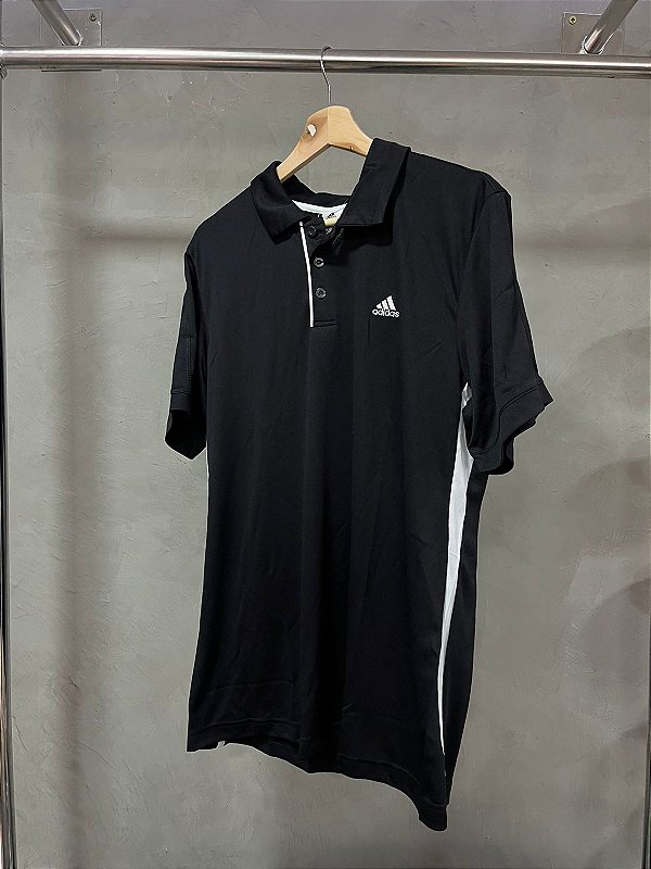 CAMISA POLO ADIDAS GALAXY PRETO(V14243)