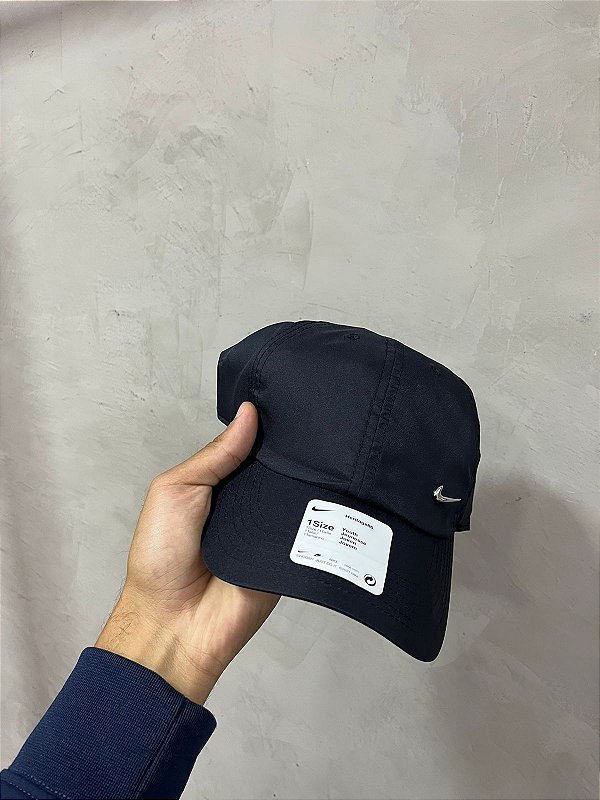 Boné nike metal SWOOSH preto infantil