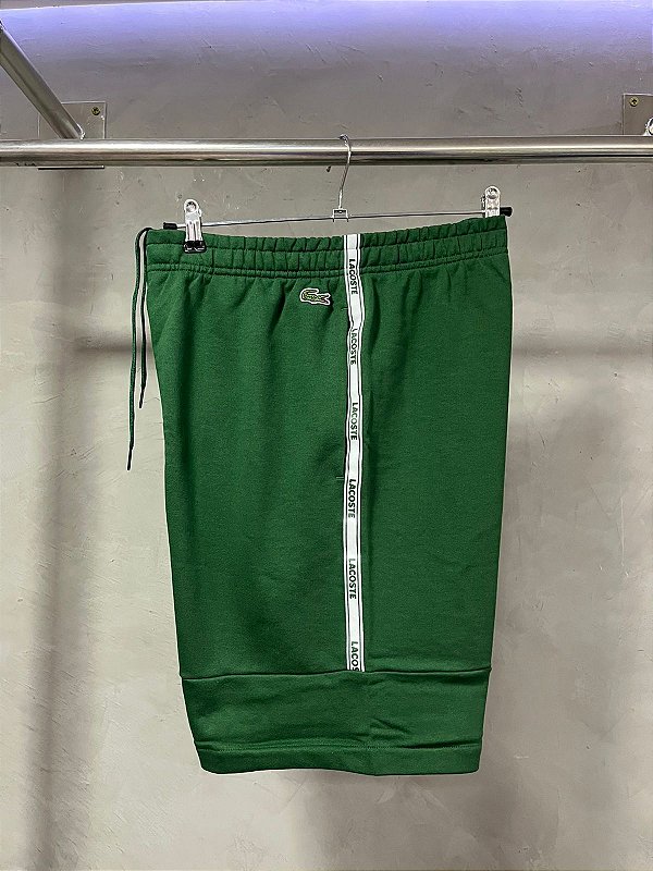 BERMUDA LACOSTE FAIXA(VERDE)