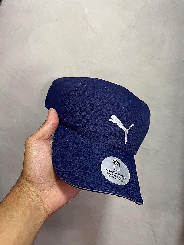 BONE PUMA REFLETIVO(AZUL MARINHO)