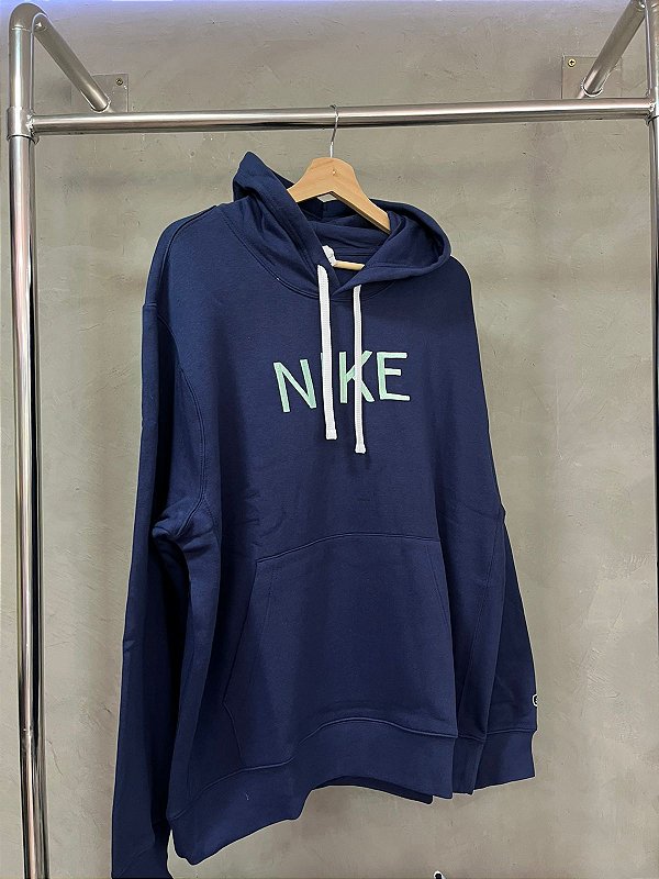 MOLETOM NIKE SPORTWEAR (AZUL MARINHO/ESMERALDA)