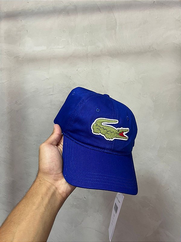 BONÉ LACOSTE BIG CROC AZUL ROYAL