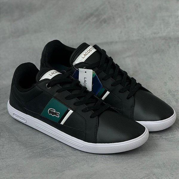 Tênis Lacoste Europa - preto/verde