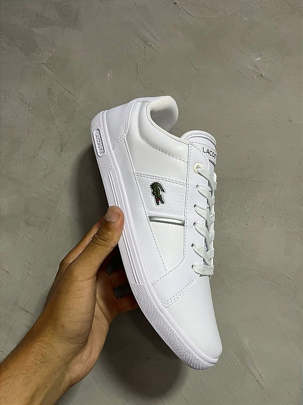 TÊNIS LACOSTE EUROPA BRANCO/PRATA