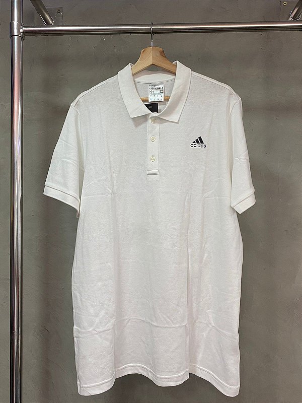 CAMISA POLO ADIDAS ESSENTIAL BRANCA