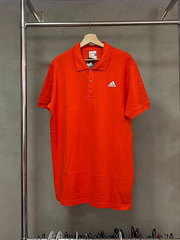 CAMISA POLO ADIDAS LISA LARANJA