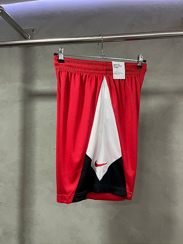BERMUDA NIKE DRI-FIT ( VERMELHO/PRETO/BRANCO)