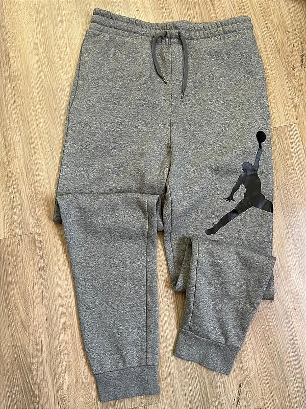 Calça Jordan Jumpman Logo Fleece Pants -Cinza