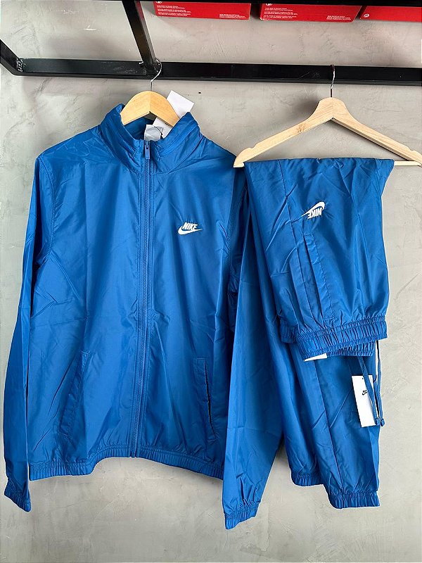 Conjunto nike sportwear Impermeável club - azul royal