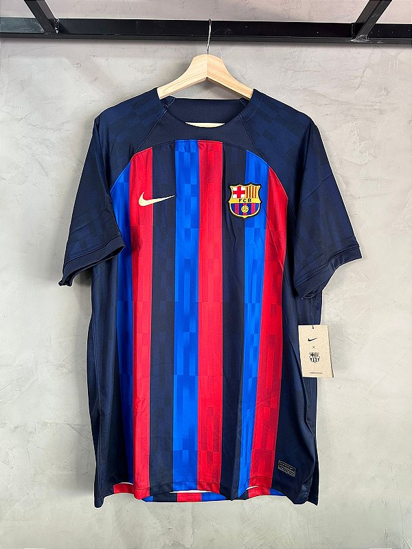 Camisa Barcelona I 22/23 Torcedor Masculina Nike