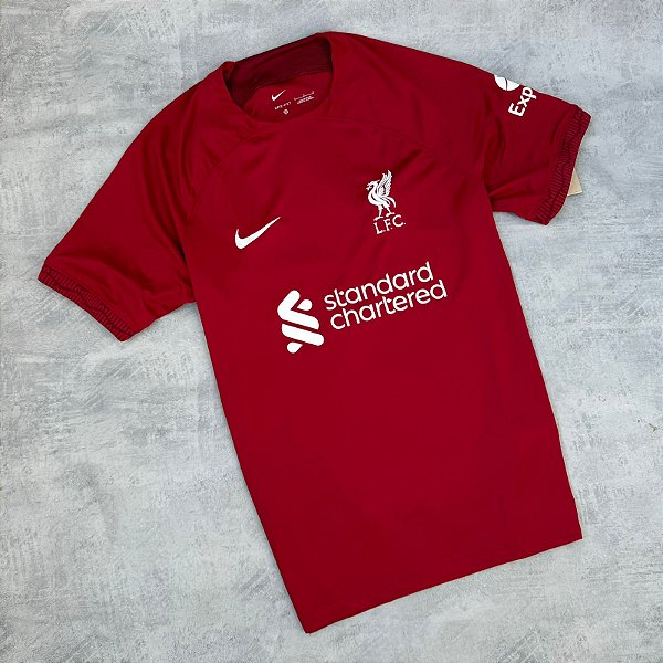 Camisa Nike Liverpool I 2022/23 Torcedor Pro Masculina