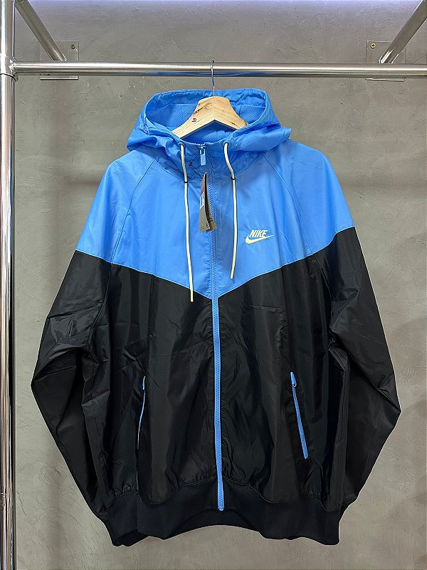 Jaqueta Nike Sportswear Windrunner Preto+Azul