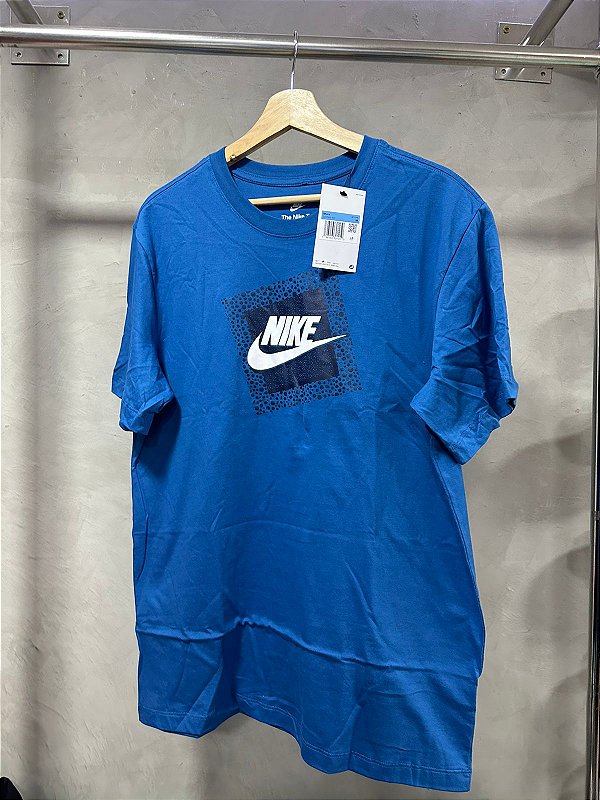 CAMISETA NIKE PRINT (AZUL ROYAL)