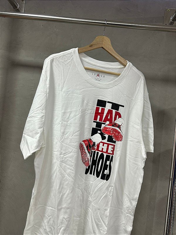Camiseta Jordan "The Shoes" Masculina BRANCA