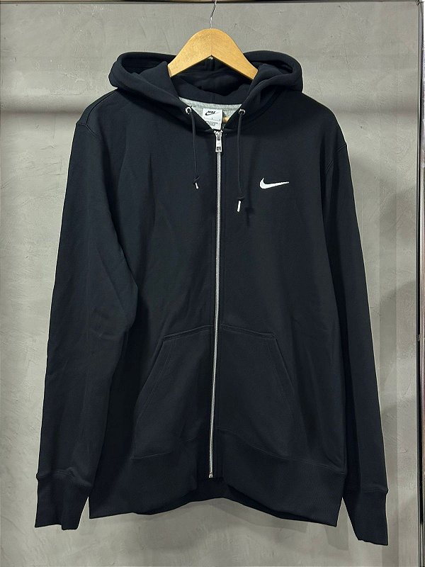 Moletom nike mini swoosh ziper (Cinza)