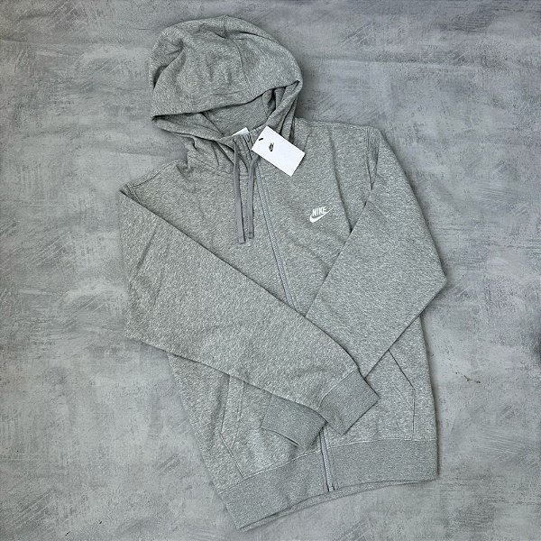Jaqueta Nike Sportwear Club Fleece - cinza