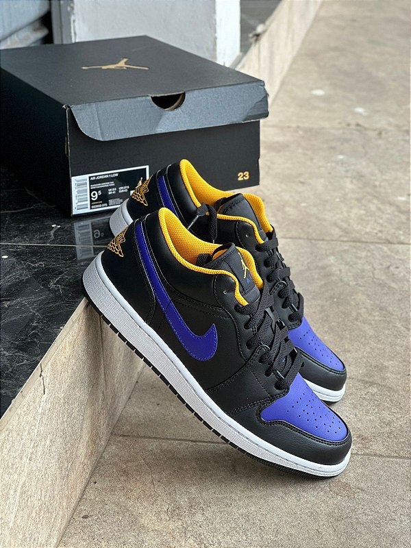 Tênis Nike Air Jordan 1 Low "Black/Dark Concord
