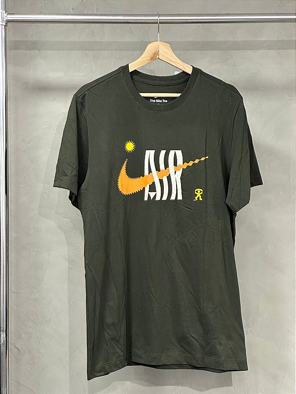 CAMISETA NIKE AIR "SOL" VERDE MILITAR