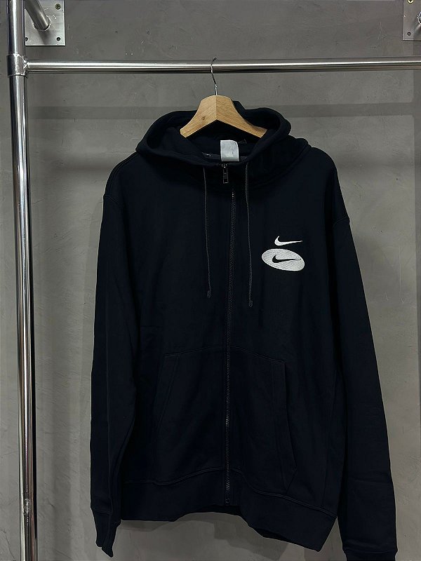 MOLETOM NIKE SPORTWEAR DOUBLE SWOOSH PRETO