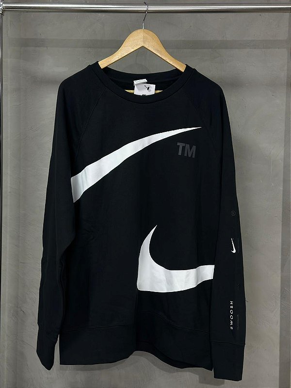 MOLETOM NIKE SWOOSH TM PRETO